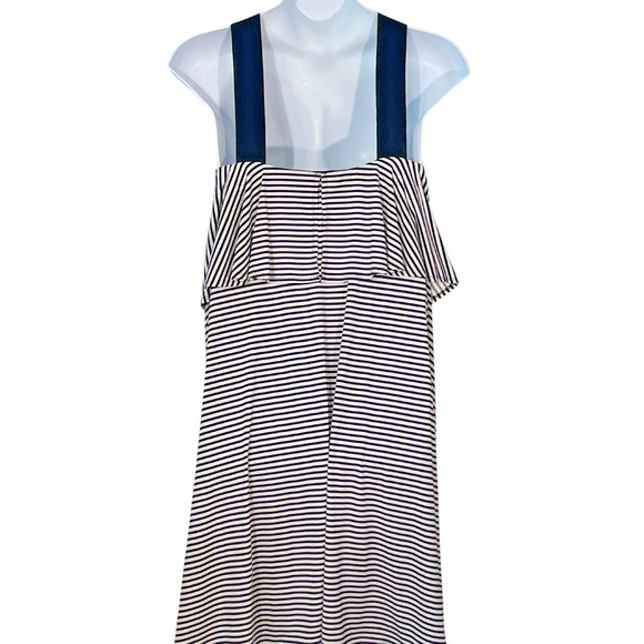 3-FOR-$30 Lane Bryant Plus Sz 18-20 Tank Dress Elastic Straps Ruffles Striped - Picture 3 of 13